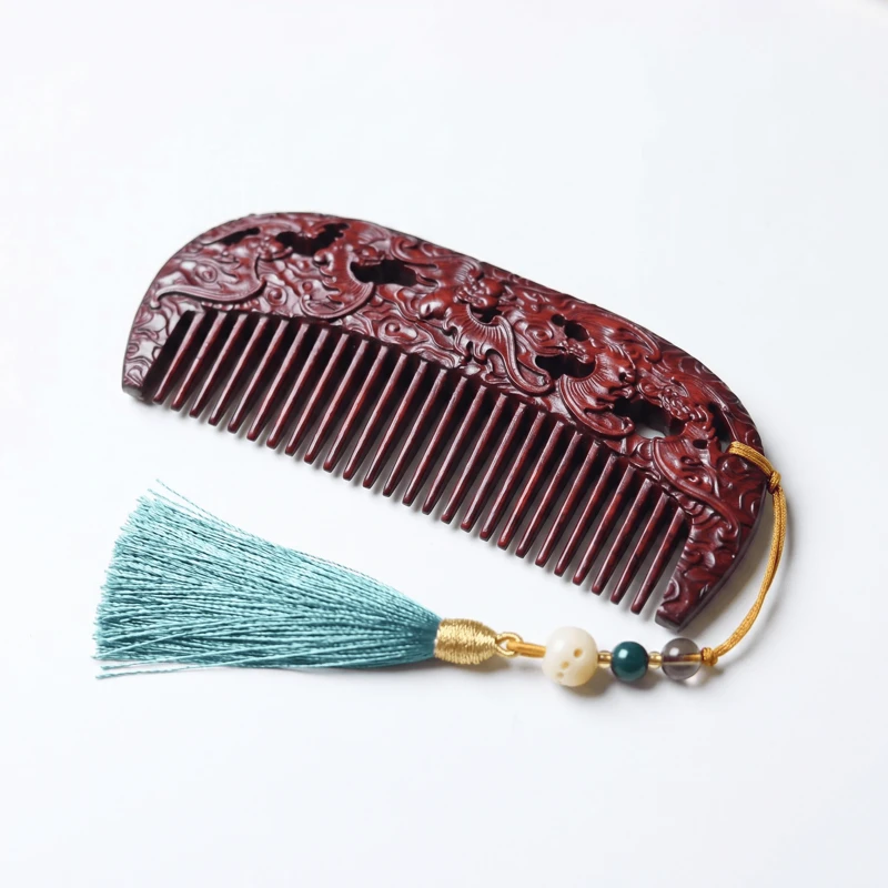 Five Blessings Rosewood Comb – Serenity, Vitality & Prosperity