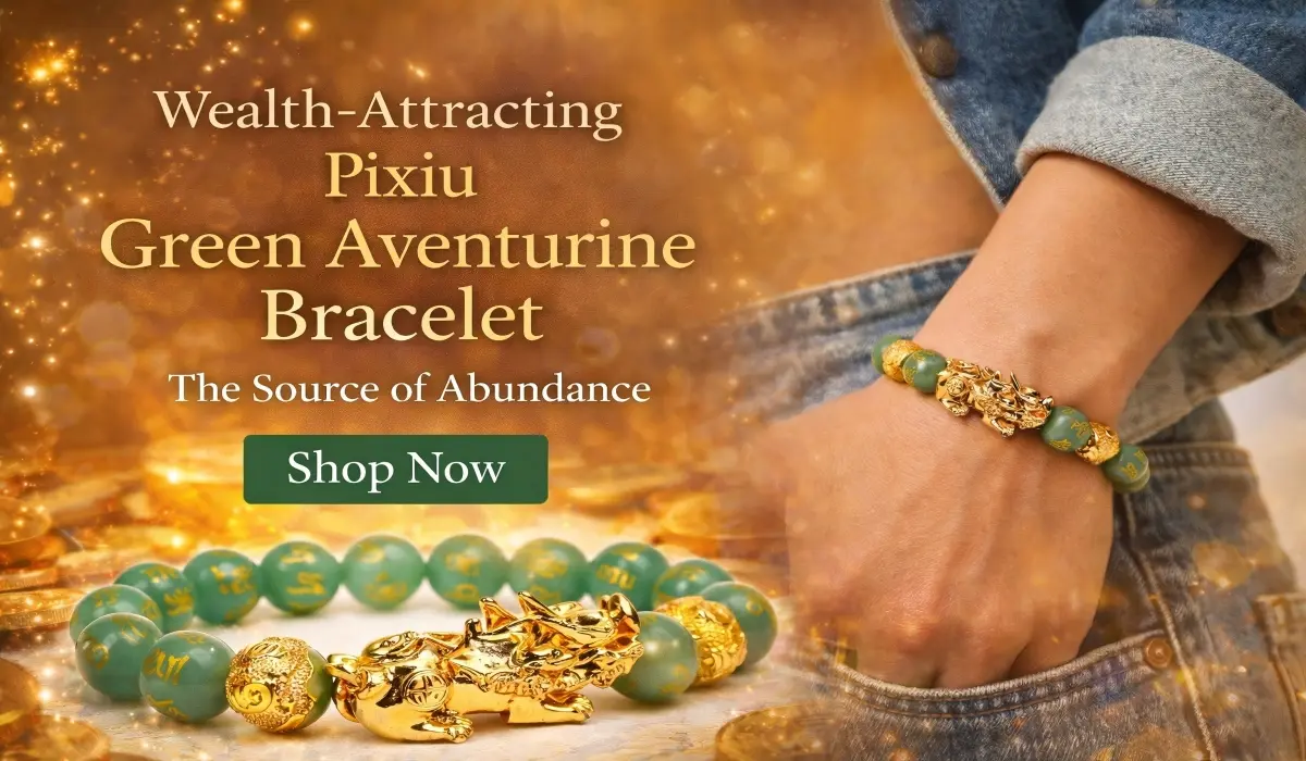 Wealth-Attracting Pixiu Green Aventurine Bracelet - The Source of Abundance