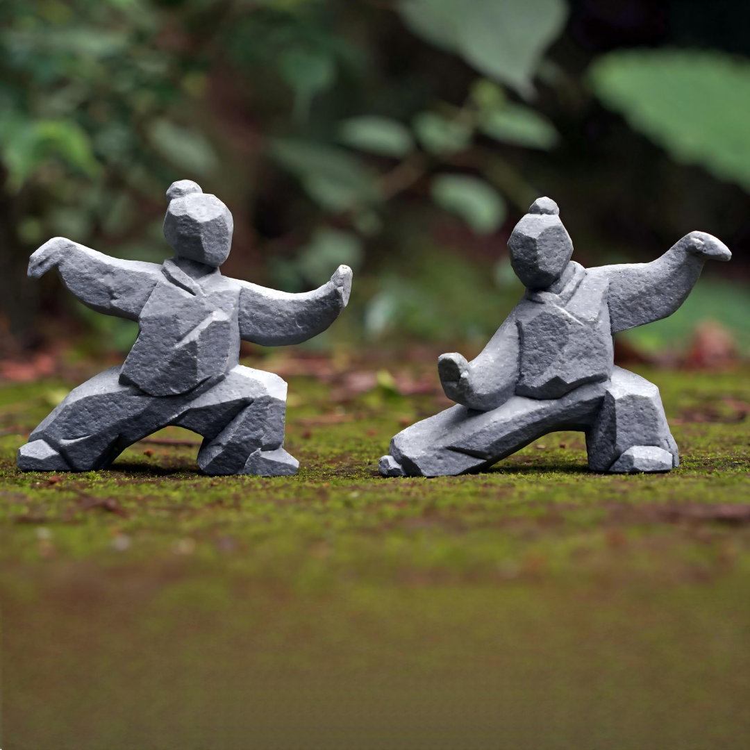 Handmade Tai Chi Kung Fu Statues - Zen Martial Arts Decor