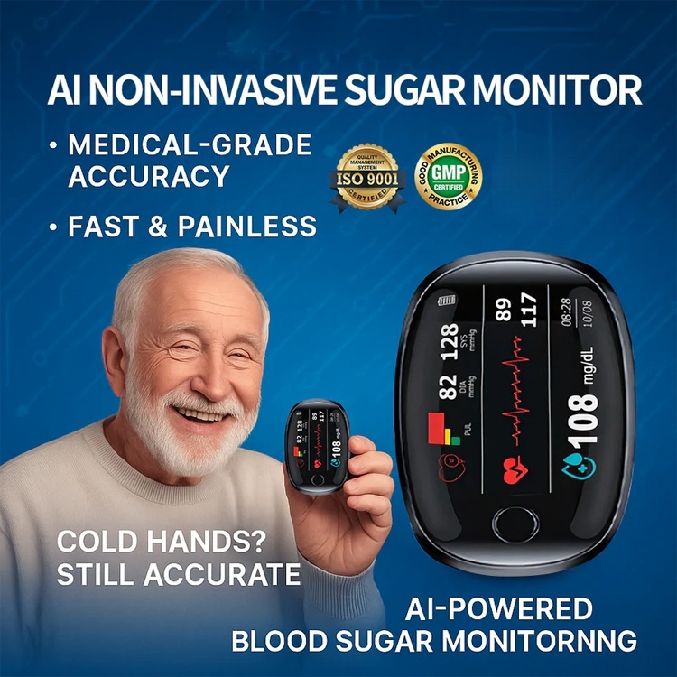 Accuracy Over 99.9%📈🕙 Three Seconds Painless Blood Sugar Test