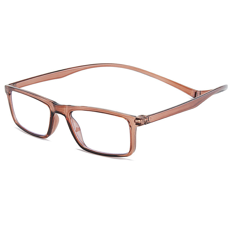 Smart zoom stylish square frame neck-hanging anti-blue light reading glasses