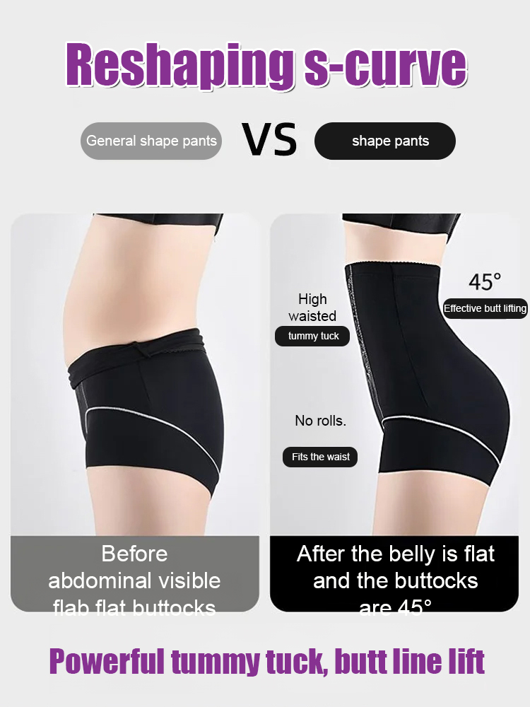 【Recommended by obstetricians】👩‍⚕️High-waisted, lightweight, body-slimming, hip-lifting, seamless tummy-control pants