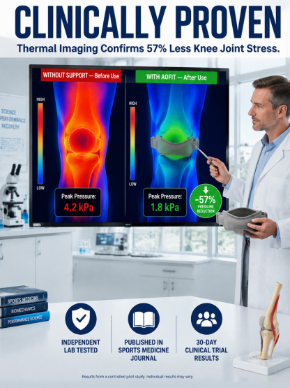 【Knee Joint Protection】Patella Knee Strap: Targeted bionic relief, instantly cuts knee impact by 87%!