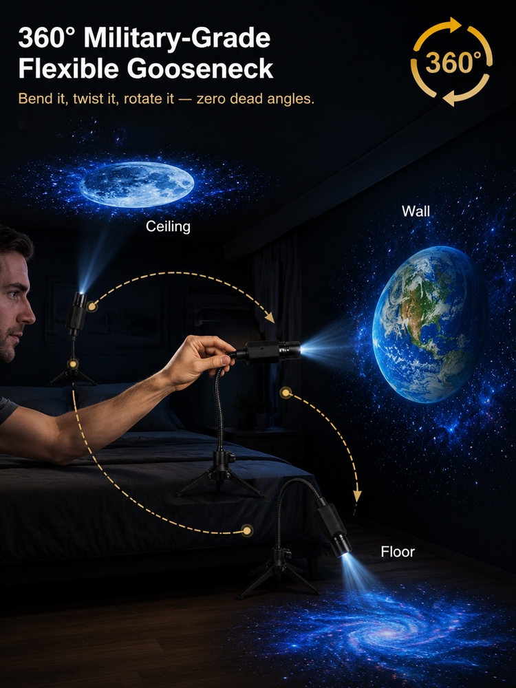 【Strolling through the Starry Sea】Universe Starry Sky Ocean Projection Lamp