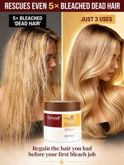 Karseell™  Deep Sea Collagen Hair Mask | 7-Sec Rescue for Salon-Quality Liquid Hair!