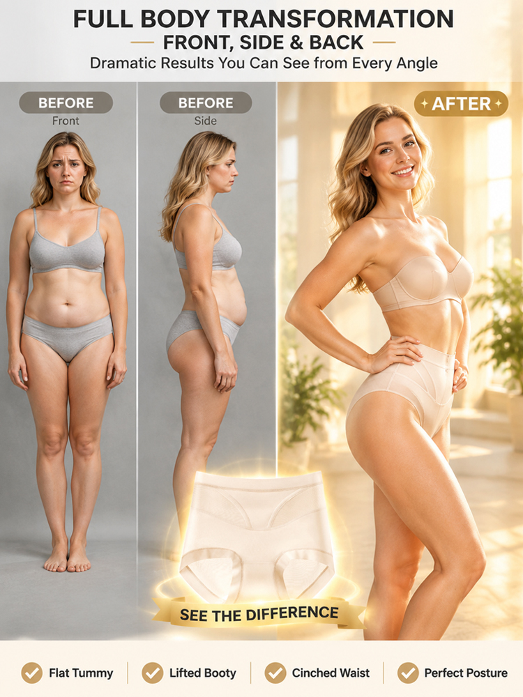 [Shaping & Contouring] High-Waisted Seamless Second-Skin Panties