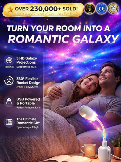GALAXY™ Star Projector | Exclusive Vegas Sphere Tech, 360° Panoramic Galaxy