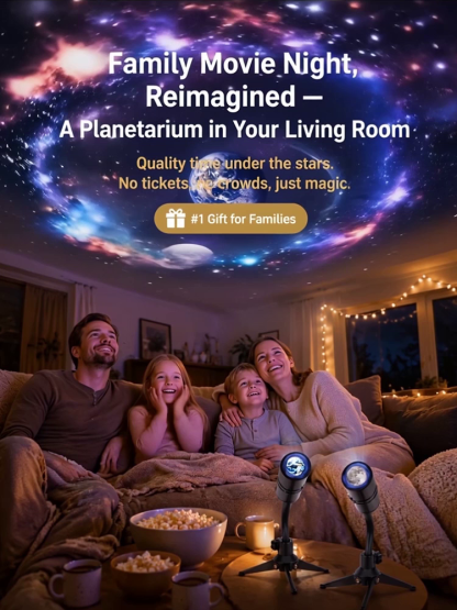 【Strolling through the Starry Sea】Universe Starry Sky Ocean Projection Lamp