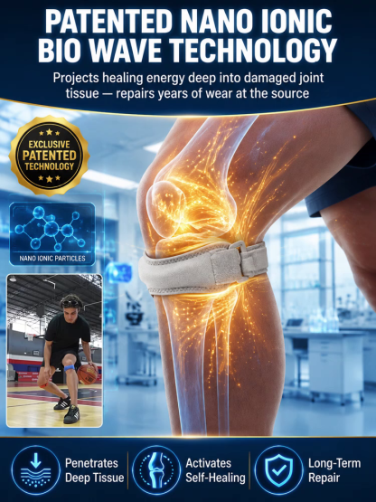 【Knee Joint Protection】Patella Knee Strap: Targeted bionic relief, instantly cuts knee impact by 87%!