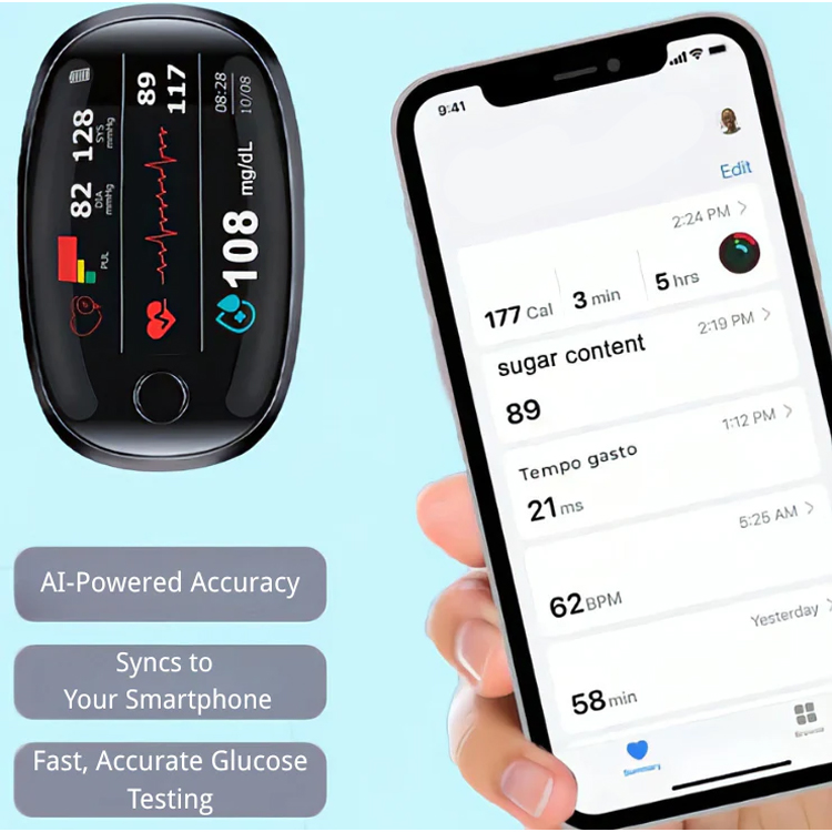 Accuracy Over 99.9%📈🕙 Three Seconds Painless Blood Sugar Test