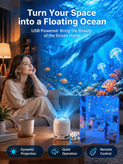 ElumiLand™ 5D Hologram Globe: 4K Ultra-HD design. Step into a Magical Christmas Village or Deep-Sea Wonderland in just 1 second.