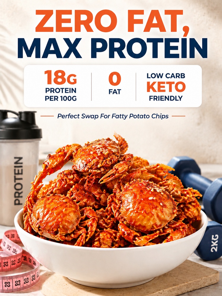 【0 Fat, High Protein】100% Wild Canadian Snow Crab | The Ultimate Heart & Bone Superfood for Adults 45+!