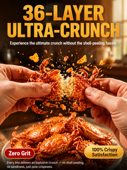 100% Wild Canadian Snow Crab | No Peeling Needed! 36 Crispy Layers & Rich Crab Roe!