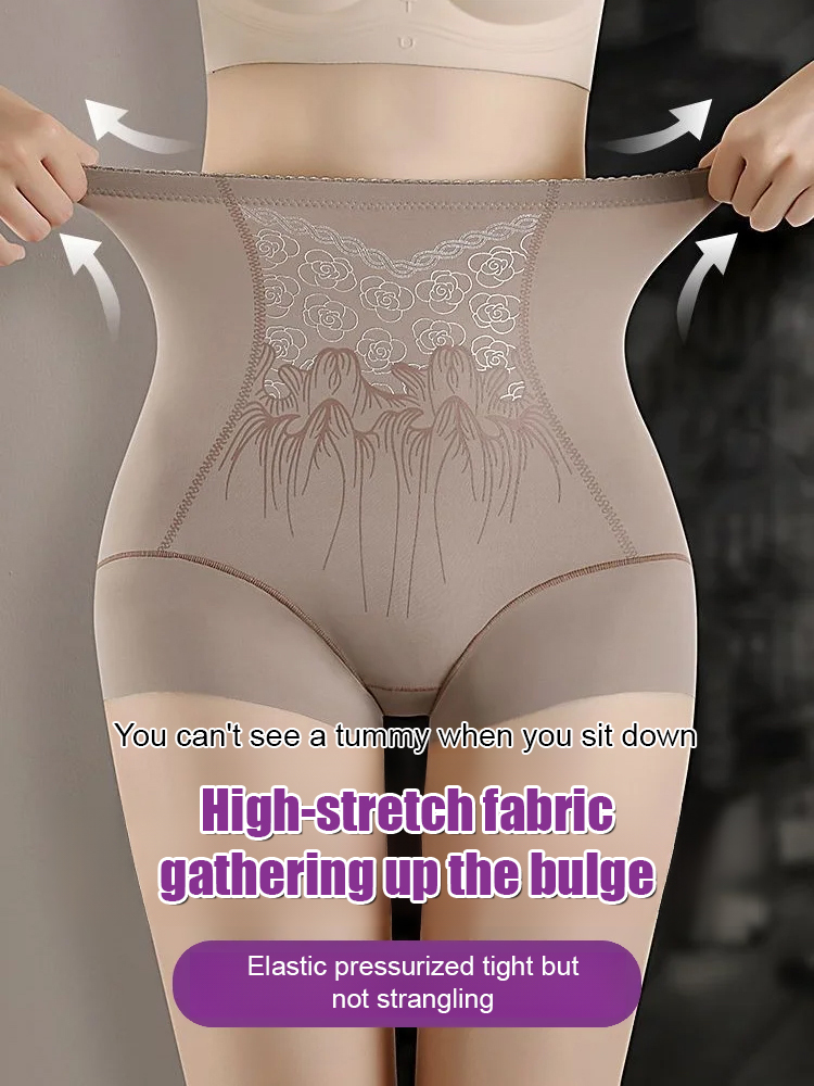 【Recommended by obstetricians】👩‍⚕️High-waisted, lightweight, body-slimming, hip-lifting, seamless tummy-control pants