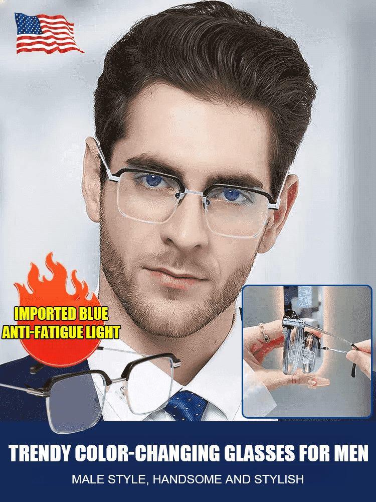 Business men's highdefinition farsighted black technology glasses