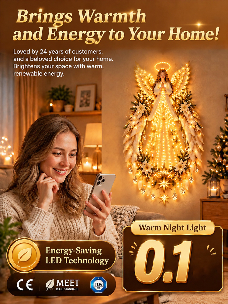 Bethlehem Star 3D Outdoor Wall Light | 10-ft Light Waterfall | Christmas & New Year Glow