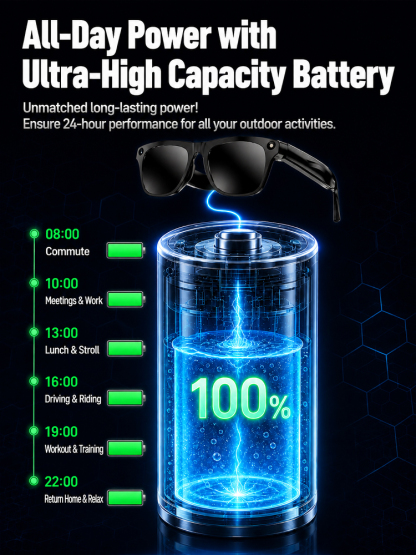 【Smart Color-Changing Touch Control Voice Control】AI Smart Glasses. 🕶️Features Auto-Focus & Smart Tint Tech!