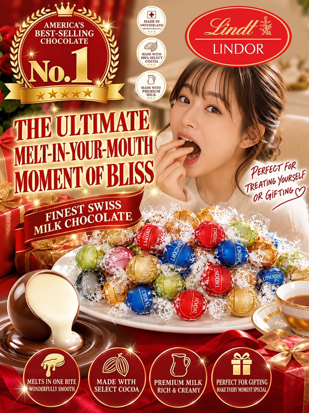 [Authentic] Swiss Silk Milk Chocolate Truffles | 100% Pure Cocoa Butter · Factory Direct · Value Pack
