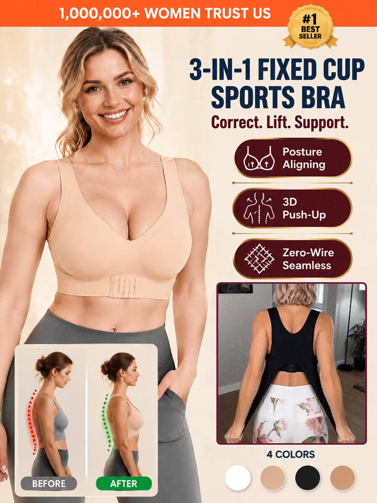 PostureSculpt™ Front Closure Posture Bra | Fixes Slouch in 3s & Look 10 Lbs Slimmer