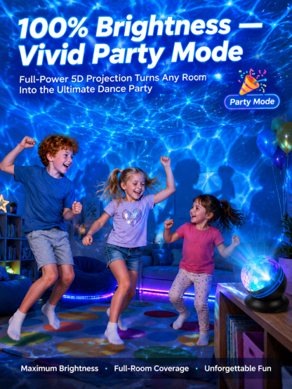 Topacme™ Deep Sea & Star Hologram Projector | Large-sphere projection & 4K immersive visuals. Instantly soothe your night!