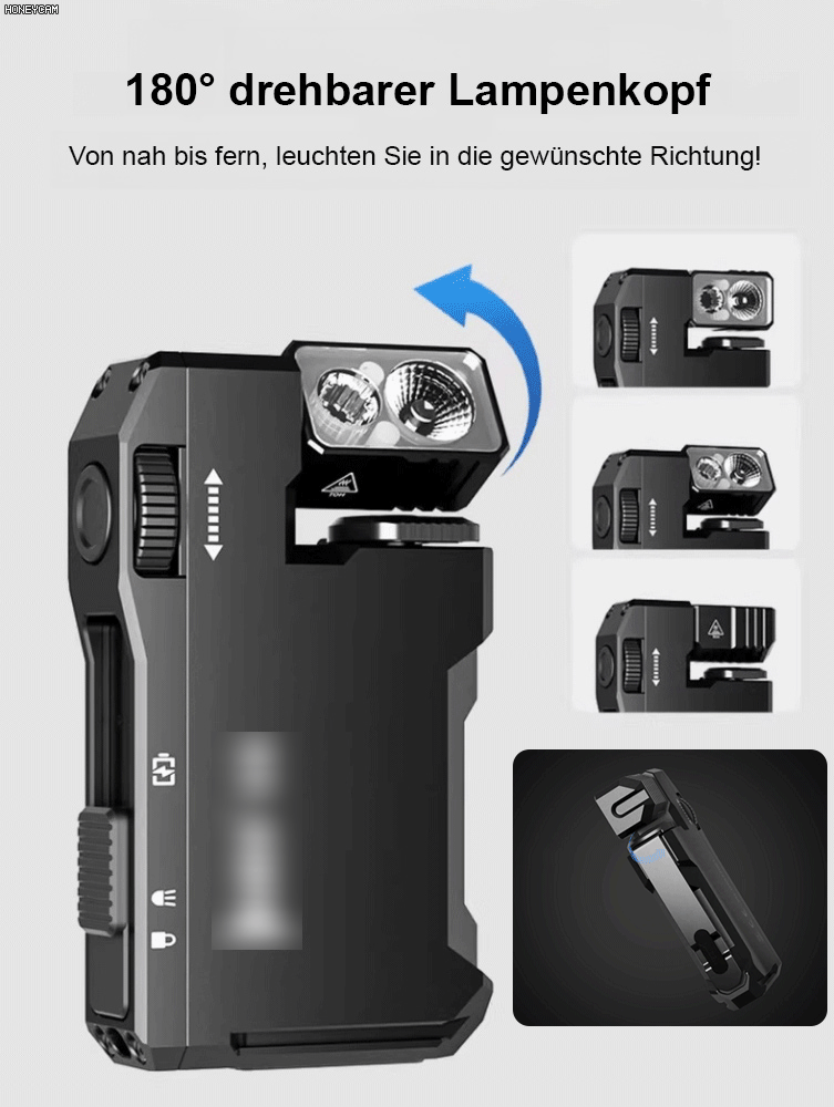 【Spezielle Beleuchtungsausrüstung】Magnetische tragbare Mini-Taschenlampe