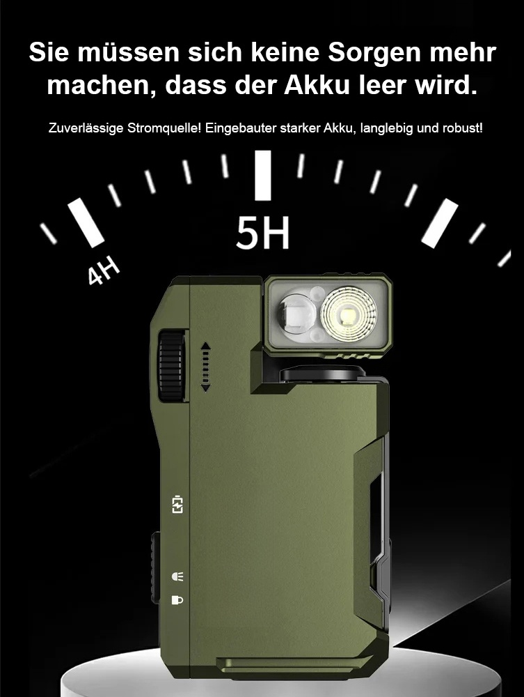 【Spezielle Beleuchtungsausrüstung】Magnetische tragbare Mini-Taschenlampe