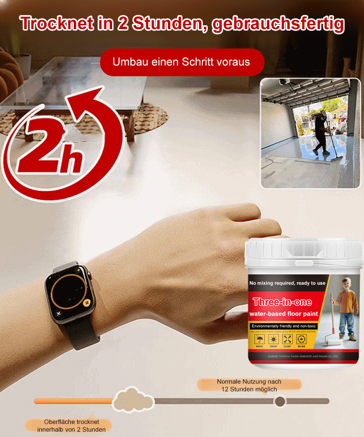 🌈 Farbenfrohe Epoxidharzbeschichtung – wasserbasiert und stylisch!