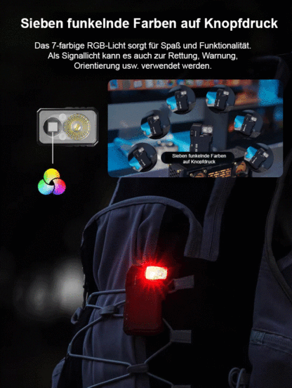 【Spezielle Beleuchtungsausrüstung】Magnetische tragbare Mini-Taschenlampe