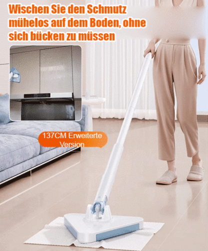 Automatischer Wischmopp, der die Hände sauber hält.