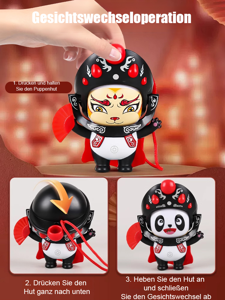 【Kung Fu Panda】Panda Verwandlung Sichuan-Oper Puppe