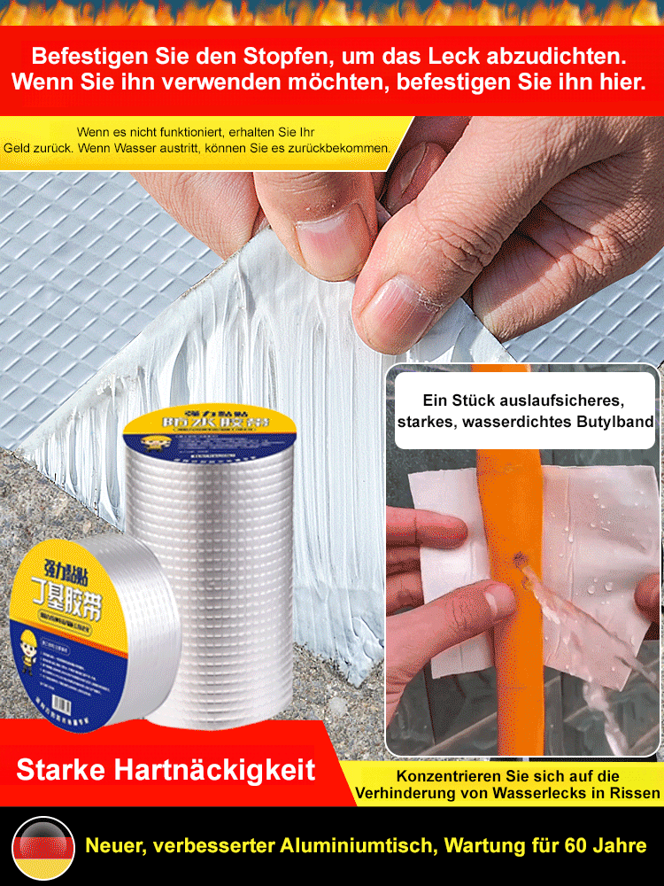 【Riss-Killer】Ein starkes, wasserdichtes Butylband zum sofortigen Abdichten von Lecks