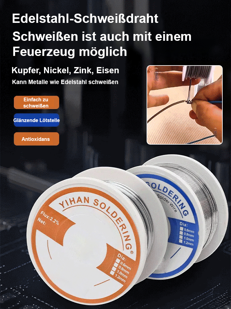 Rostfreier Schweißlötzinn