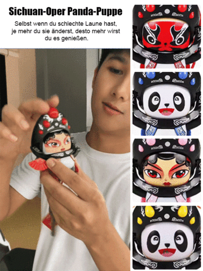 【Kung Fu Panda】Panda Verwandlung Sichuan-Oper Puppe