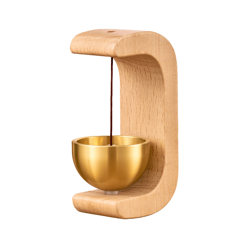 【Türklingel klingelt, Gold im Überfluss】Magnetische Walnuss-Türklingel