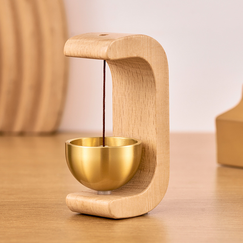 【Türklingel klingelt, Gold im Überfluss】Magnetische Walnuss-Türklingel