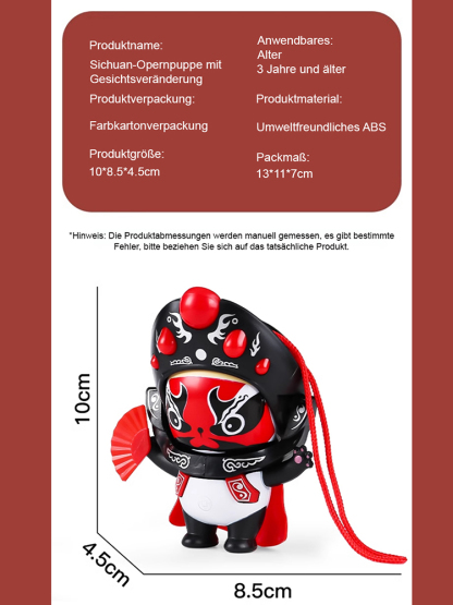 【Kung Fu Panda】Panda Verwandlung Sichuan-Oper Puppe