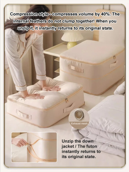 [Triple Capacity] Three-layer foldable compression storage bag