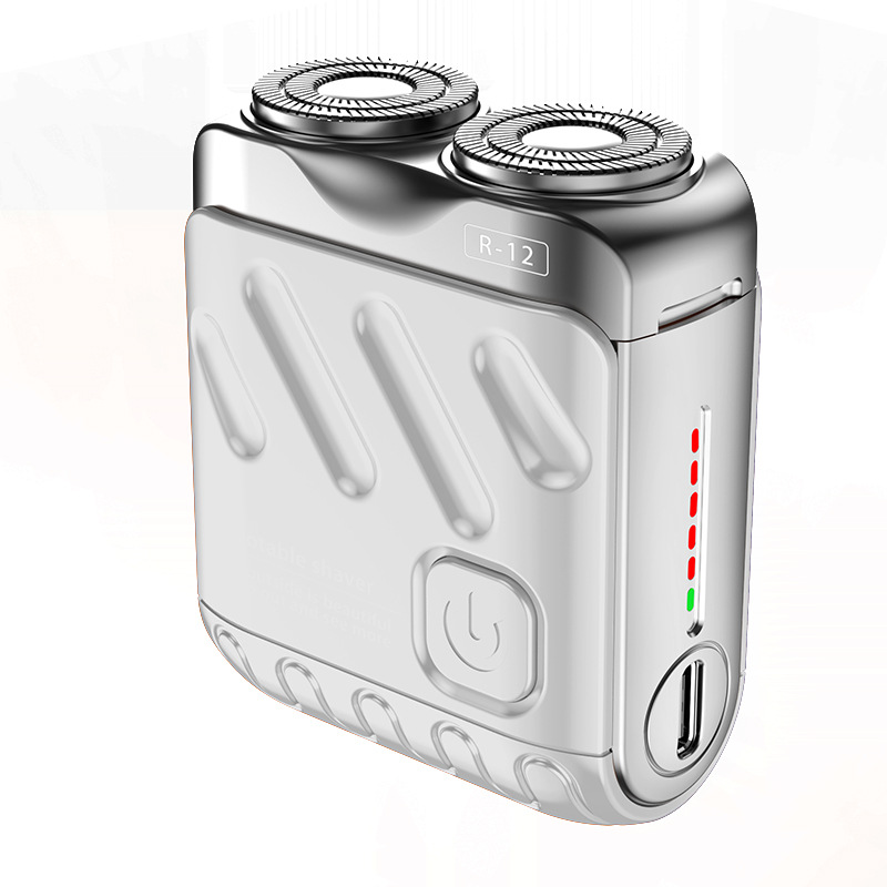 10 seconds quick shave without leaving marks. Rotary double ring electric shaver