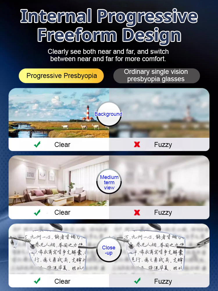 Color-Changing Anti-Blue Light Reading Glasses