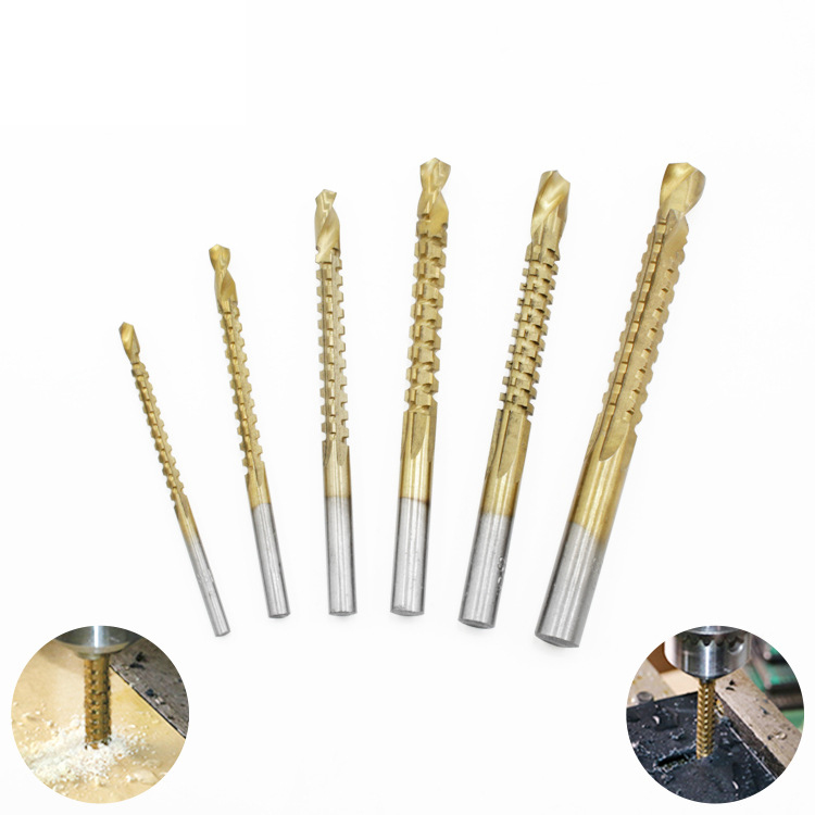 Twist drill bit saw drill set