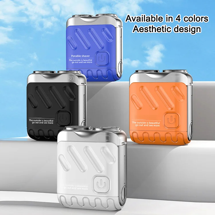 10 seconds quick shave without leaving marks. Rotary double ring electric shaver