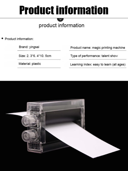【White paper turns into money】Printing machine magic props