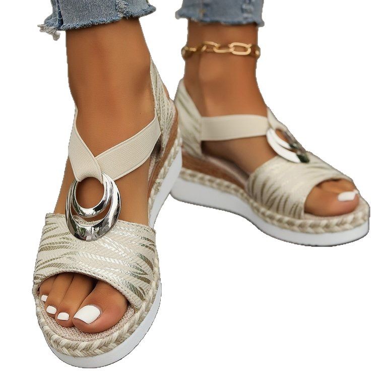 🔥LAST DAY 50% OFF - WOMEN'S LEATHER PLATFORM WEDGE ORTHOPEDIC SANDALS
