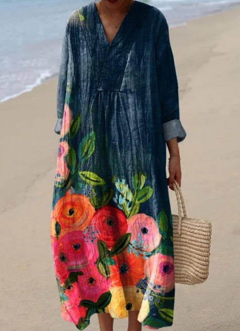 Lovie | Vintage Geometric Pattern Dress