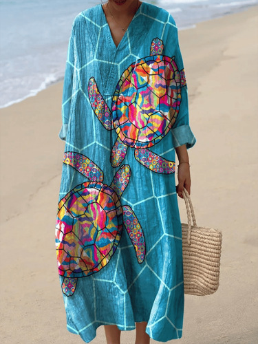 Lovie | Vintage Geometric Pattern Dress