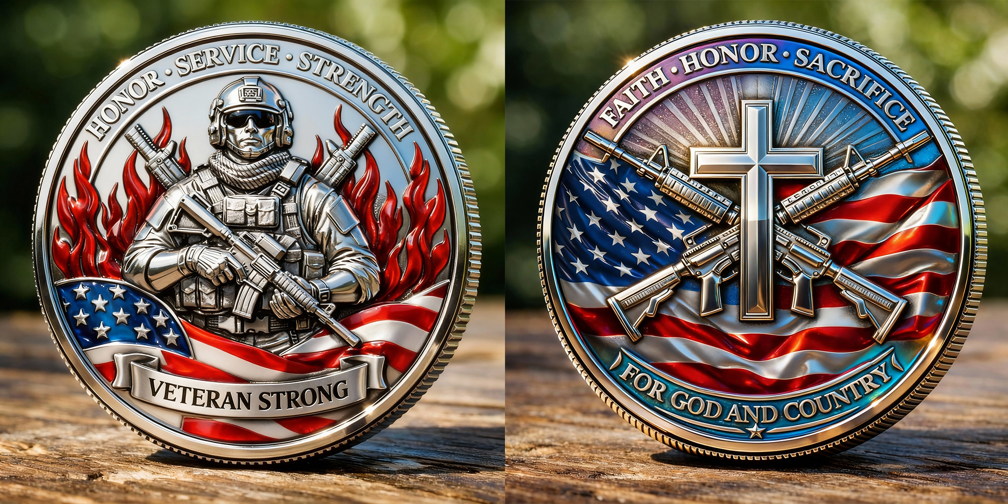 Veteran Strong Commemorative Challenge Coin