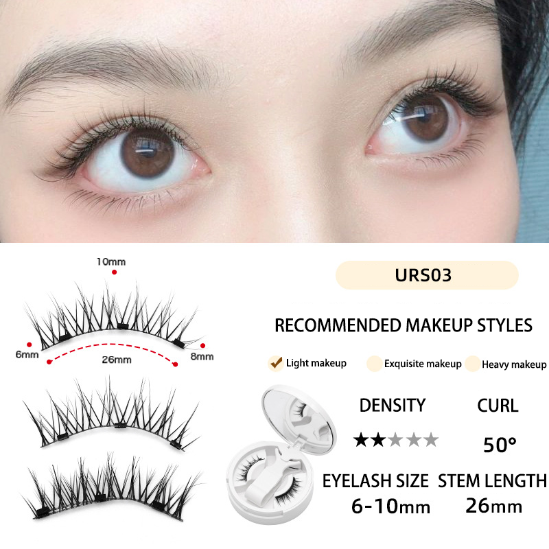 Soft Magnetic Eyelashes All-in-One Box, Reusable