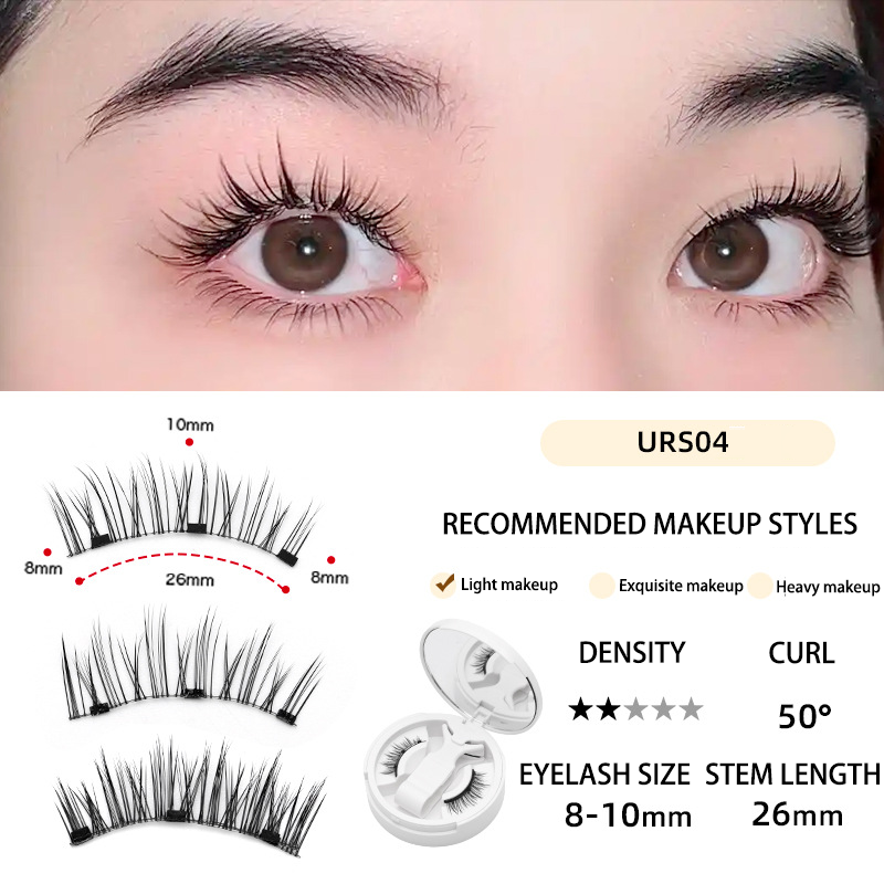 Soft Magnetic Eyelashes All-in-One Box, Reusable
