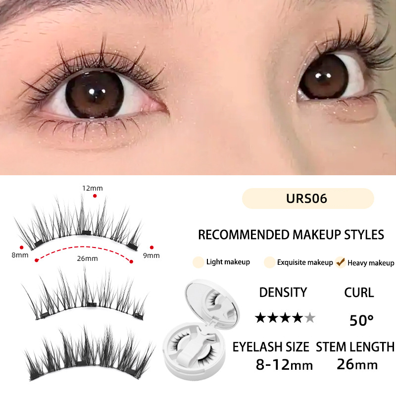 Soft Magnetic Eyelashes All-in-One Box, Reusable