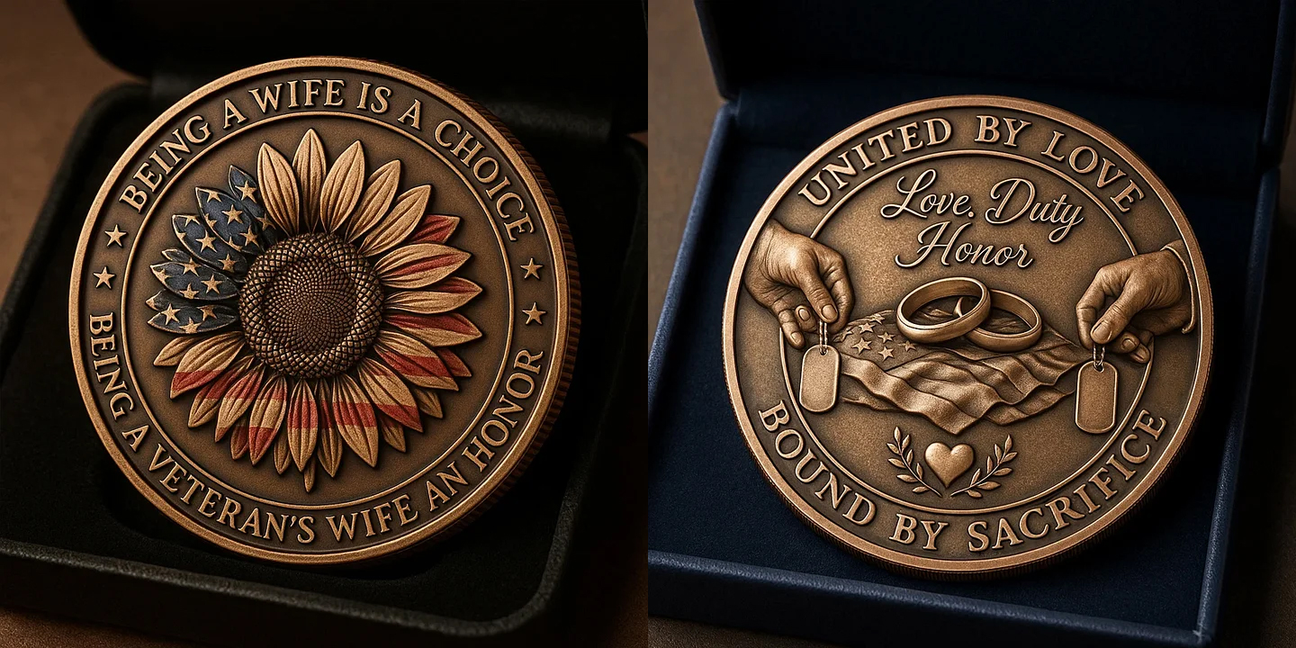 Women's Veteran Wife Commemorative Coin